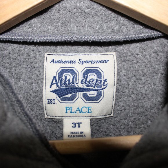 Children Place Grey Long Sleeve Fleece Sweater - Picture 6 of 6